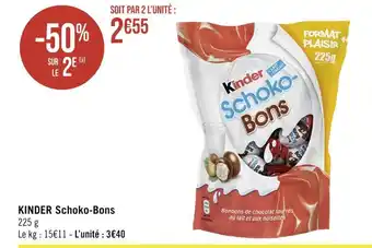 Géant Casino KINDER Schoko-Bons offre