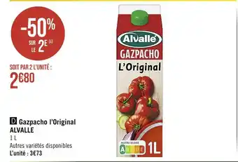 Casino Supermarchés ALVALLE Gazpacho l’Original offre