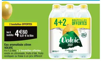 Cora x Carrefour VOLVIC Eau aromatisée citron offre