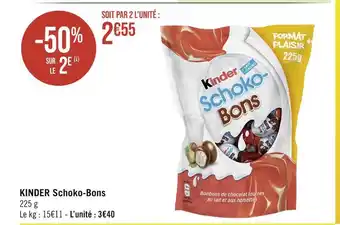 Casino Supermarchés KINDER Schoko-Bons offre