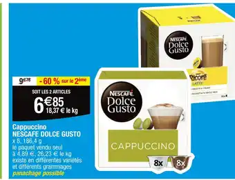 Cora x Carrefour NESCAFE Cappuccino DOLCE GUSTO offre