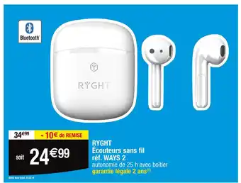 Cora x Carrefour RYGHT Écouteurs sans fil offre
