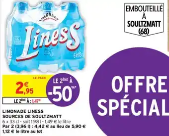 Intermarché LIMONADE LINESS SOURCES DE SOULTZMATT offre