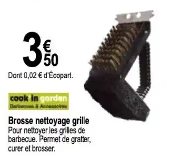 Tridôme Brosse nettoyage grille Pour nettoyer les grilles de barbecue. Permet de gratter, curer et brosser. offre