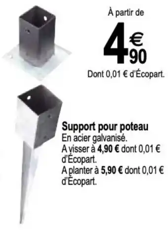 Tridôme Support pour poteau offre