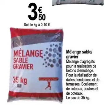 Tridôme Mélange sable/ gravier offre