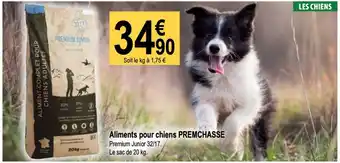 Tridôme Aliments pour chiens PREMCHASSE offre