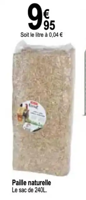 Paille naturelle Le sac de 240L.