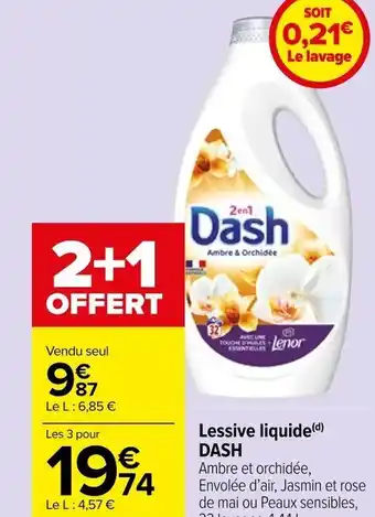 Carrefour Market Lessive liquide(d) DASH offre