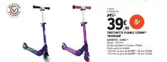 TROTTINETTE PLIABLE 125MM(3) "WOODSUN"