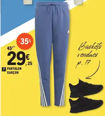 E.Leclerc Sport PANTALON GARÇON offre