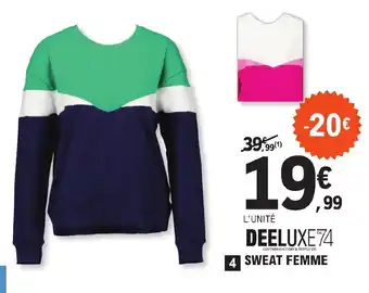 E.Leclerc Sport SWEAT FEMME offre