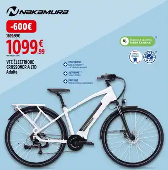Go Sport VTC ÉLECTRIQUE CROSSOVER A LTD Adulte offre