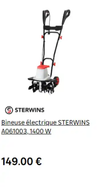 Leroy Merlin Bineuse électrique STERWINS A061003, 1400 W offre