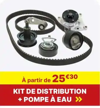 Carter-Cash KIT DE DISTRIBUTION + POMPE À EAU >> offre