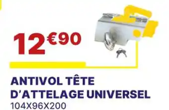 Carter-Cash ANTIVOL TÊTE D'ATTELAGE UNIVERSEL 104X96X200 offre