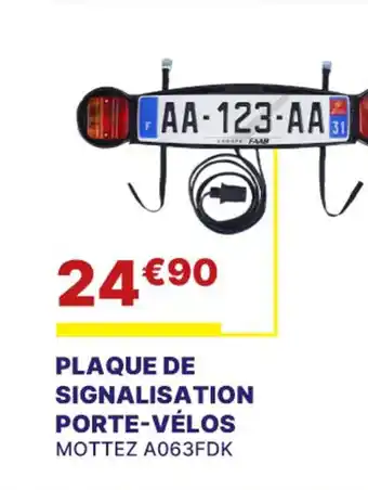 Carter-Cash PLAQUE DE SIGNALISATION PORTE-VÉLOS MOTTEZ A063FDK offre