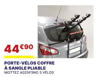 Carter-Cash PORTE-VÉLOS COFFRE À SANGLE PLIABLE MOTTEZ A025P3NO 3 VÉLOS offre