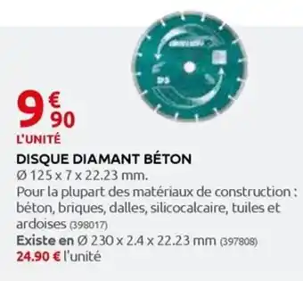 Rural Master DISQUE DIAMANT BÉTON offre