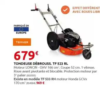 Rural Master TONDEUSE DÉBROUSS. TF 523 RL offre