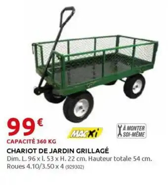 Rural Master CHARIOT DE JARDIN GRILLAGÉ offre