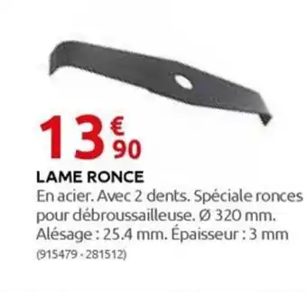 Rural Master LAME RONCE offre