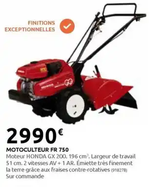 Rural Master MOTOCULTEUR FR 750 offre