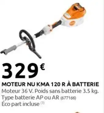 Rural Master MOTEUR NU KMA 120 R À BATTERIE offre