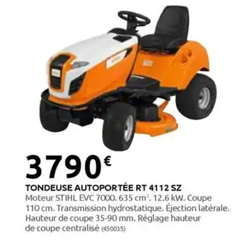 Rural Master TONDEUSE AUTOPORTÉE RT 4112 SZ offre