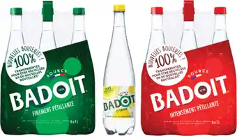 Carrefour Market BADOIT SUR TOUS LES PACKS D'EAU MINÉRALE NATURELLE ET BOUTEILLES AROMATISÉES offre