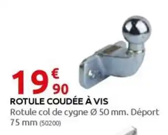 Rural Master ROTULE COUDÉE À VIS offre