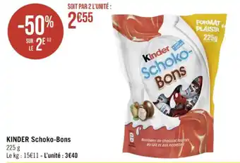 Casino Supermarchés KINDER Schoko-Bons offre