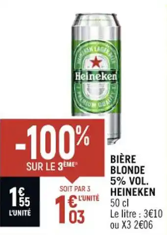 Casino Shop BIÈRE BLONDE 5% VOL. HEINEKEN offre