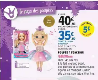 E.Leclerc Poupèe a Fontion offre