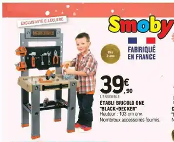 E.Leclerc ètabili Bricolo One "Black+Decker" offre