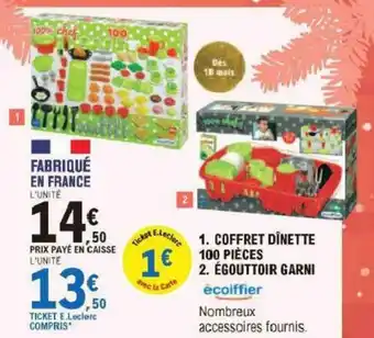Coffret Dinette 100 Pièces