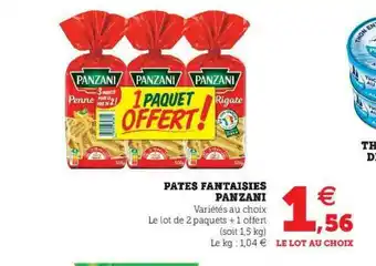 U Express Pâtes Fantaisies Panzani offre