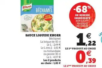 U Express Sauce Liquide Knorr offre