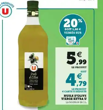 U Express Huile D'olive Vierge Extra U offre