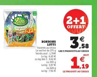 U Express Bonbons Lutti offre