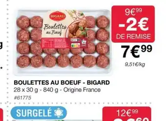 Costco BOULETTES AU BOEUF - BIGARD offre