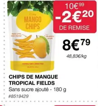 Costco CHIPS DE MANGUE TROPICAL FIELDS offre