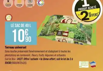 Bricorama Terreau universel offre