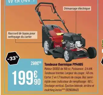 Bricorama Tondeuse thermique PM4665 offre