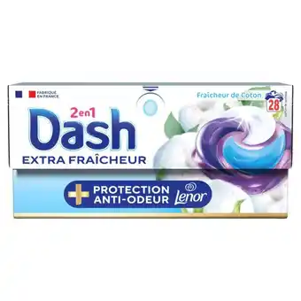 Auchan Lessive Capsule Fraicheur Coton Dash Pods offre