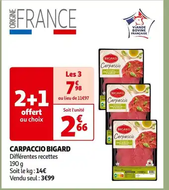 Auchan Supermarché BIGARD CARPACCIO offre