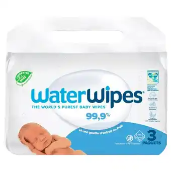 Auchan Lingettes Waterwipes offre