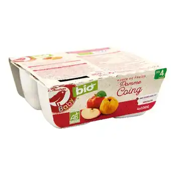 Auchan Purée De Fruits Auchan Baby Bio offre