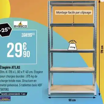 Bricorama Étagère ATLAS offre