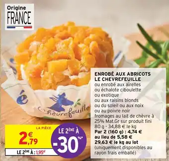 ENROBÉ AUX ABRICOTS LE CHEVREFEUILLE